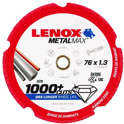 Kotouč diamantový řezný Metalmax Lenox - DG 75x9,52x1,3mm