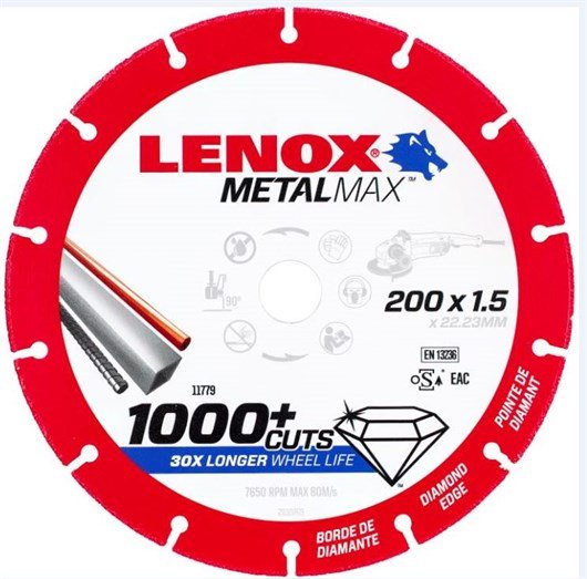 Kotouč diamantový řezný Metalmax Lenox - AG 200x22,2x1,5mm