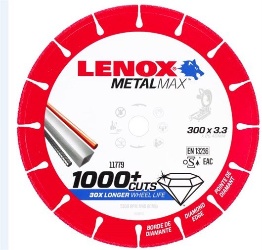 Kotouč diamantový řezný Metalmax Lenox - CH 300x25,4x3,3mm