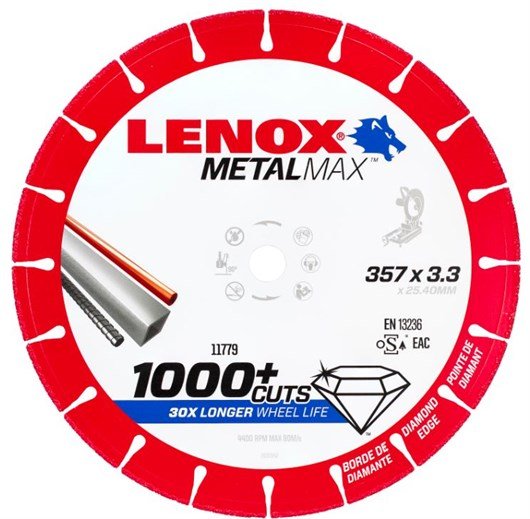 Kotouč diamantový řezný Metalmax Lenox - CH 357x25,4x3,3mm