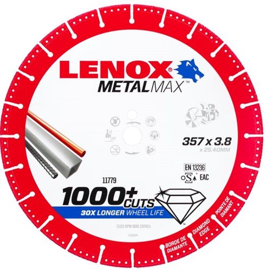 Kotouč diamantový řezný Metalmax Lenox - GS 357x25,4x3,8mm
