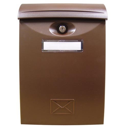 Poštovní schránka ABS 24x34x7cm - hnědá