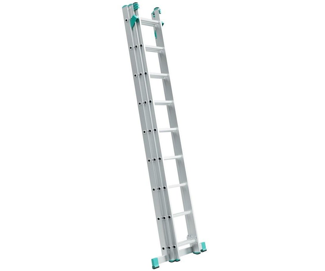 Alve Eurostyl trojdílný hliníkový žebřík s úpravou na schody, univerzální - 3x7 příček Eurostyl 7807