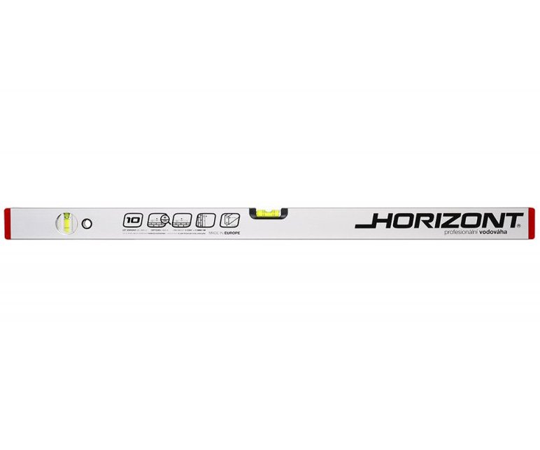 Vodováha Horizont nárazuvzdorná hliníková 2 libely - 100cm