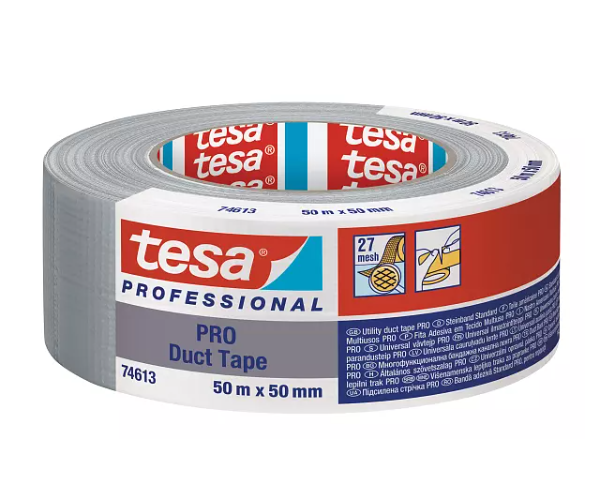 Páska montážní Tesa PRO Duct Tape 74613 - černá 25m