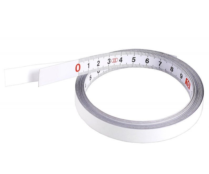 Měřítko kovové samolepicí - 1m x 12,5mm