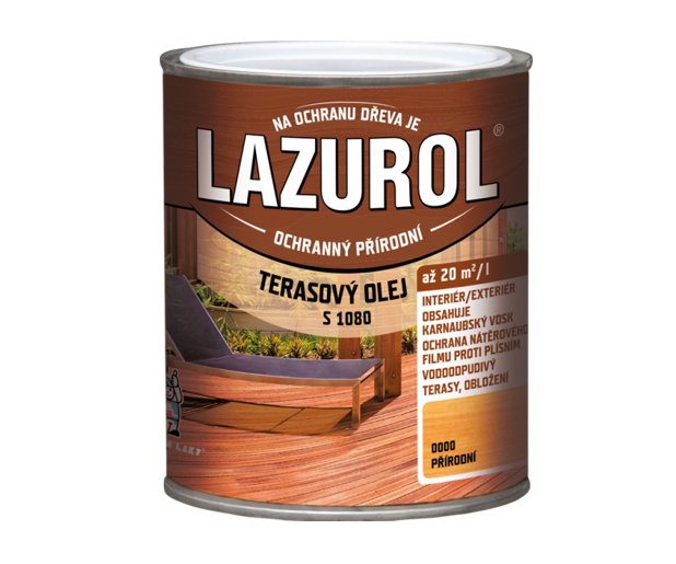Olej terasový bezbarvý 0,75l Lazurol S1080