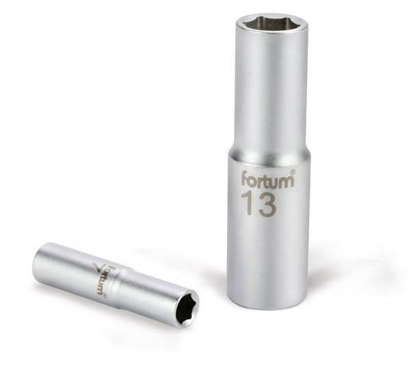 Hlavice nástrčná 1/2" prodloužená Fortum - 10mm