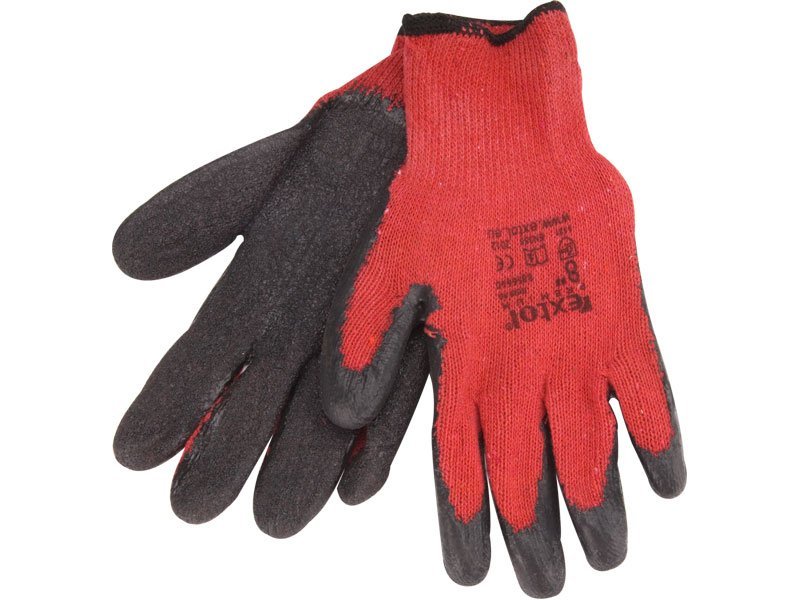 Pracovní rukavice latex polomáčené Extol Premium - 10"