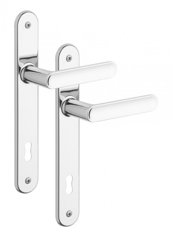 Rostex Trend dveřní kování - klika - knoflík pro klíč 90mm Ti