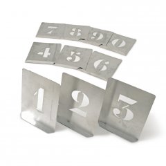 Šablony čísla 0-9 ocel