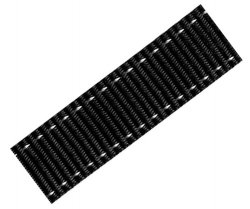 Popruh polyester pro upínací pásy černý 25mm 1.5t